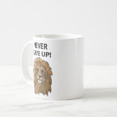 Mug Lion n'abandonne jamais le lion (Devant gauche)