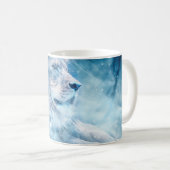 Mug Lion neige couché animal d'art (Devant droit)