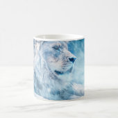 Mug Lion neige couché animal d'art (Centre)
