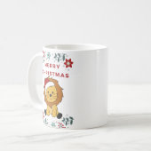 Mug Lion Noël Neige Animaux d'hiver Lions (Devant gauche)