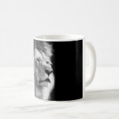 Mug Lion noir blanc (Devant droit)