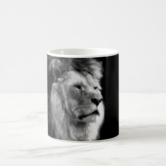 Mug Lion noir blanc (Centre)