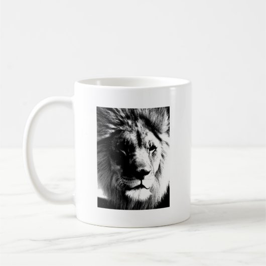 Mug Lion noir et blanc (Gauche)