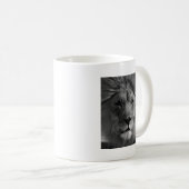 Mug Lion noir et blanc (Devant droit)