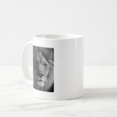 Mug Lion noir et blanc (Devant gauche)