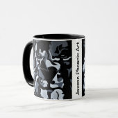 Mug Lion noir et blanc (Devant gauche)