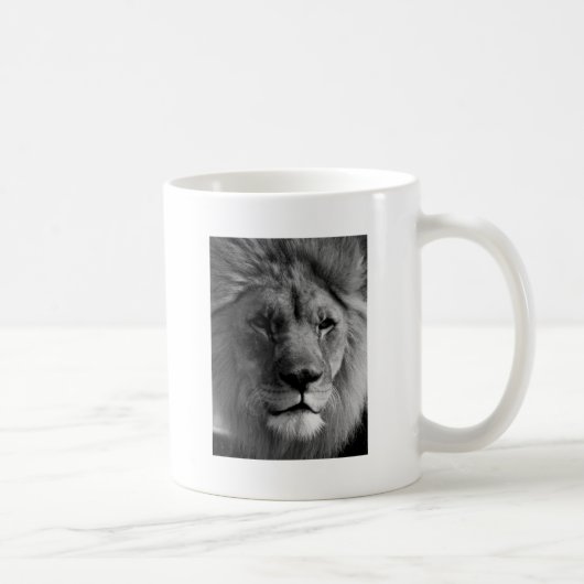 Mug Lion noir et blanc (Droite)