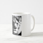 Mug Lion noir et blanc (Devant droit)