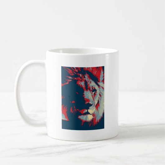 Mug Lion Pop Art (Gauche)