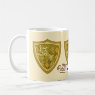 Mug Lion Shield Family Crest Nom