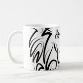 Mug Lion tribal noir et blanc (Gauche)