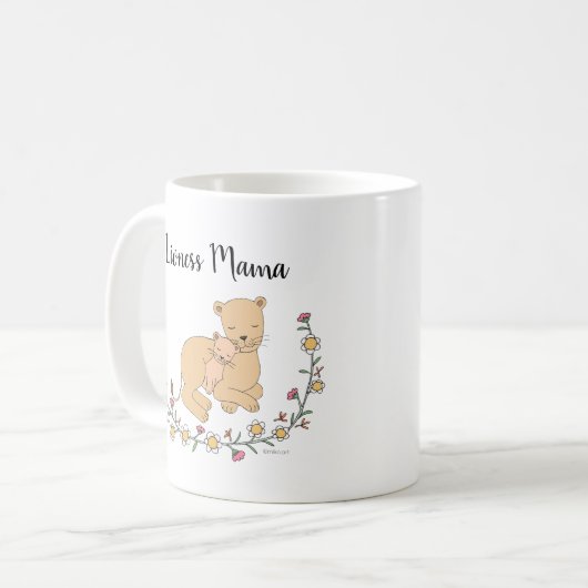 Mug Lioness mama Lion mère forte mère puissance mère (Devant gauche)