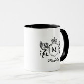Mug Lions de la Couronne royale Nom du script (Devant droit)