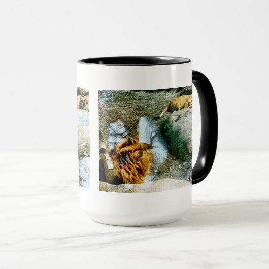 Mug Lions et réflexions (Devant droit)