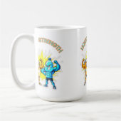 Mug Liquid Strength – Funny Juice & Water Muscle Desig (Gauche)