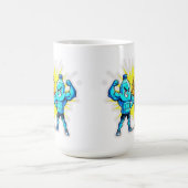 Mug Liquid Strength – Funny Juice & Water Muscle Desig (Centre)