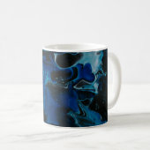 Mug Liquide psychédélique bleu foncé (Devant droit)