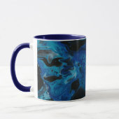 Mug Liquide psychédélique bleu foncé (Gauche)
