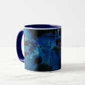 Mug Liquide psychédélique bleu foncé (Devant gauche)