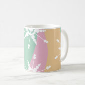 Mug Liquide Tie Dye Rétro Groovy Noël Beige Vert (Devant droit)