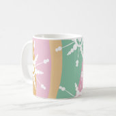 Mug Liquide Tie Dye Rétro Groovy Noël Beige Vert (Devant gauche)