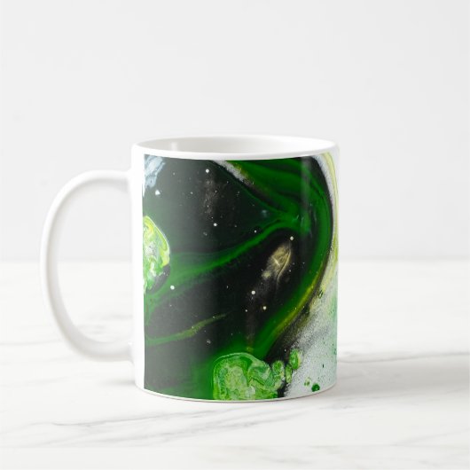 Mug Liquide vert et blanc (Gauche)