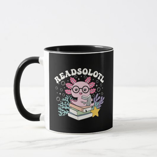 Mug Lire Axolotl Mignon Café Pun Drôle (Gauche)
