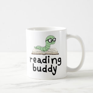 Mug Lire Buddy Cute Bookwort Avec Livre