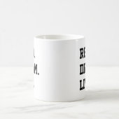 Mug LIRE DREAM LIVE. Noir et blanc (Centre)