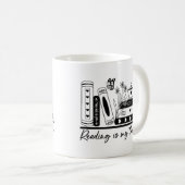 Mug Lire est ma thérapie (Devant droit)