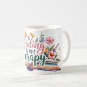 Mug Lire est My Therapy Fleur sauvage Bookish (Devant droit)