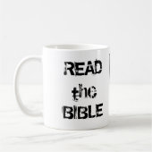 Mug Lire La Bible Blanc & Noir (Gauche)