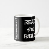 Mug Lire La Bible Noir & Blanc (Devant droit)