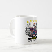 Mug Lire les livres être gentil rester bizarre (Devant gauche)