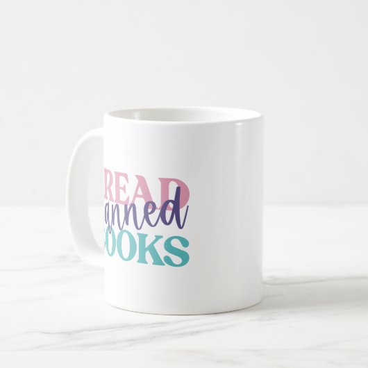 Mug Lire les livres interdits (Devant gauche)
