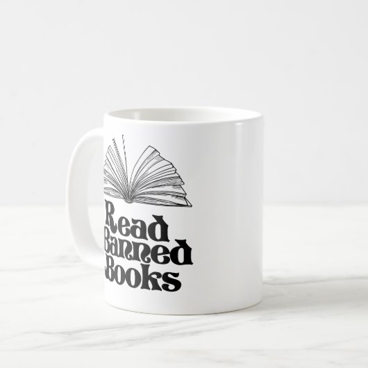 Mug Lire les livres interdits (Devant gauche)