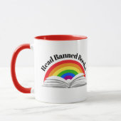 Mug Lire les livres interdits Arc-en-ciel (Gauche)