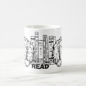 Mug LIRE, Lion Book met fin aux cochonneries (Centre)