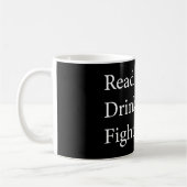 Mug Lire Livre Boire Café Combattre le mal (Gauche)