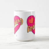 Mug Lire Love Book Heart Motto mignon Design (Centre)