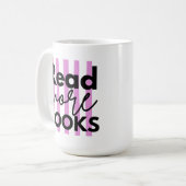 Mug Lire plus de livres (Devant gauche)