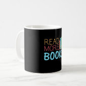 Mug Lire plus de livres (Devant gauche)
