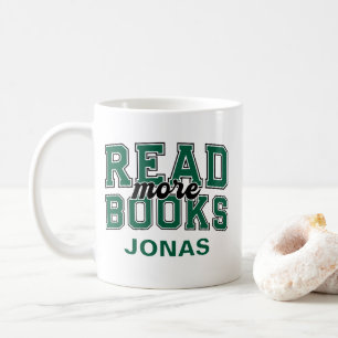 Mug Lire plus de livres Green Varsity Lecteurs Bibliop