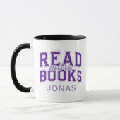 Mug Lire plus de livres Sweatshirt à col zippé Violet  (Gauche)