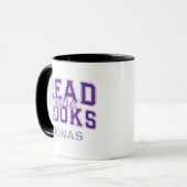 Mug Lire plus de livres Sweatshirt à col zippé Violet  (Devant gauche)