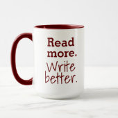 Mug Lire plus. Écris mieux ! (Gauche)
