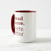 Mug Lire plus. Écris mieux ! (Devant gauche)