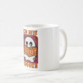 Mug Lire plus Livres Bibliothèque Ghost Lecture Hallow (Devant droit)