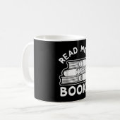 Mug Lire Plus Livres T-Shirt, Livre Tee, Chemise Litté (Devant gauche)