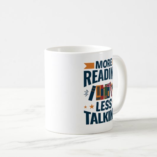 Mug Lire plus moins parler (Devant droit)